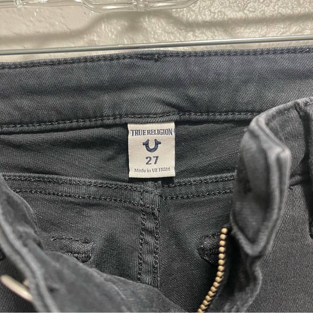 True Religion Black Jennie Curvy Skinny Jeans Size 27 - Picture 5 of 9